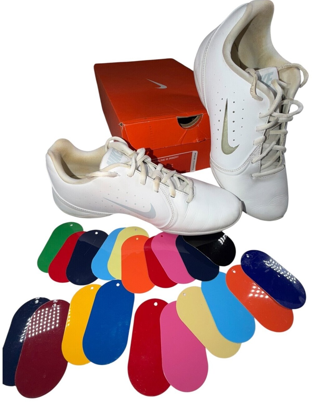 Nike Sideline III Cheer Shoes White Leather Athletic Sneakers Women's Size 9